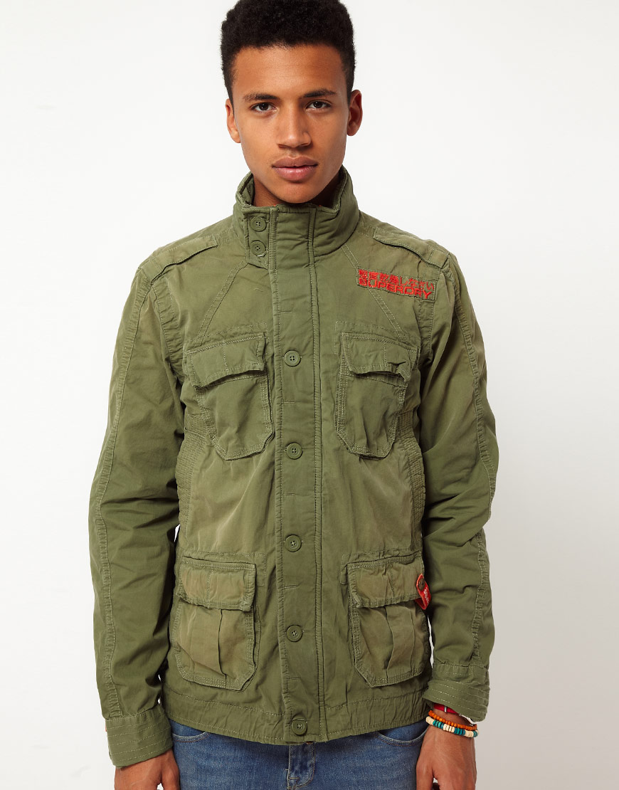 Superdry Core Military Jacket in Green for Men Lyst