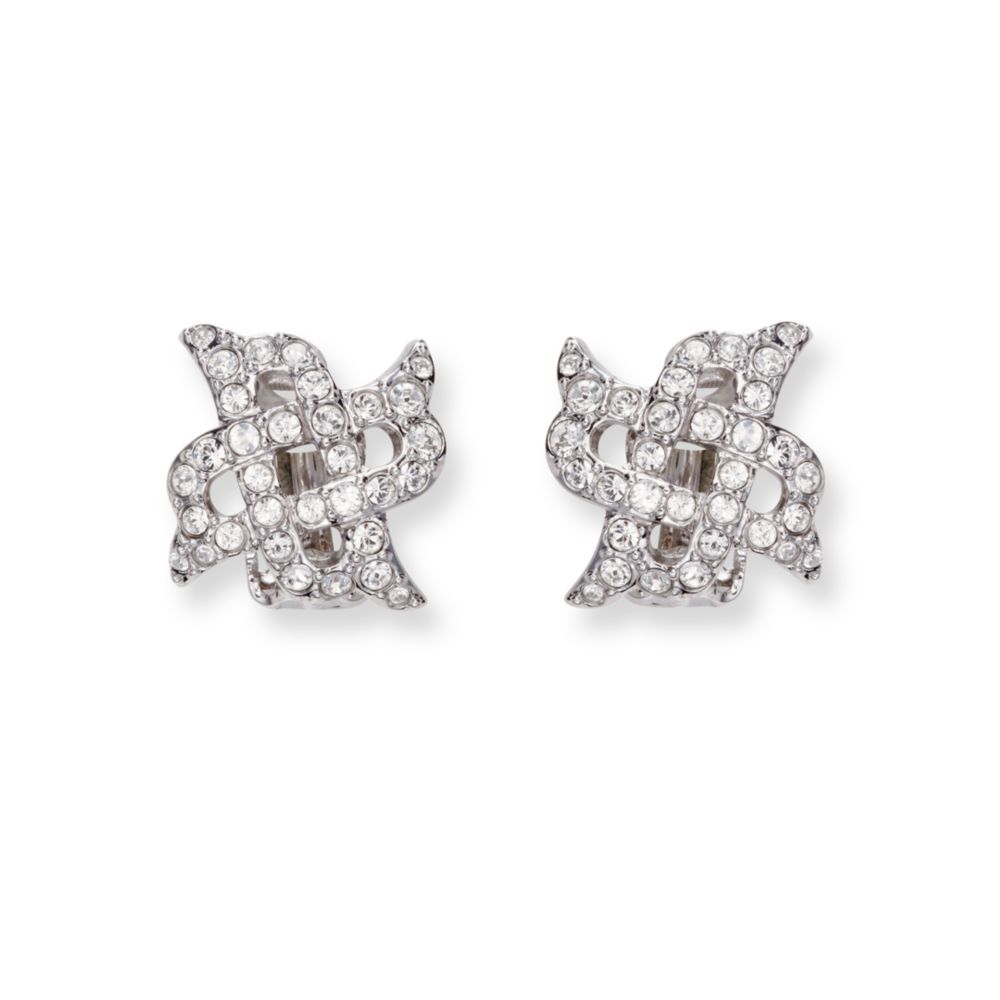 Lyst Swarovski Diamanta Clip On Earrings In Metallic Gallery