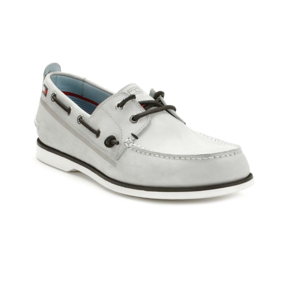 Tommy Hilfiger Ally Boat Shoe in Grey (Gray) for Men - Lyst