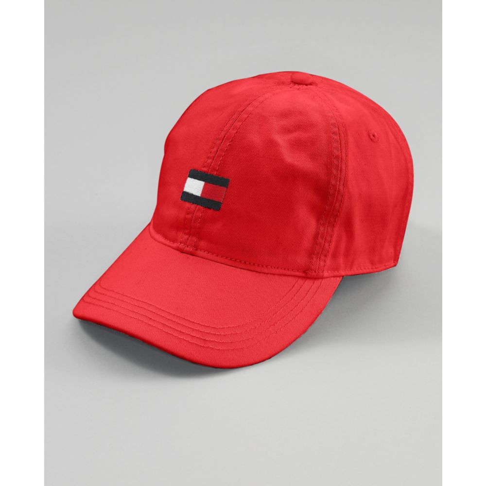 red tommy hat