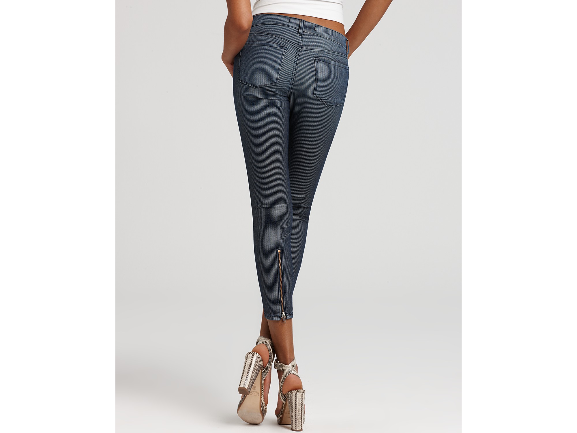 railroad stripe jeans