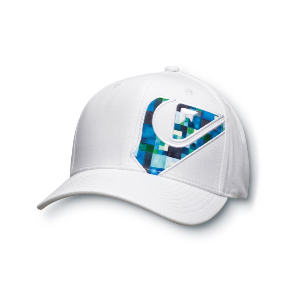 White quiksilver hat Clearance
