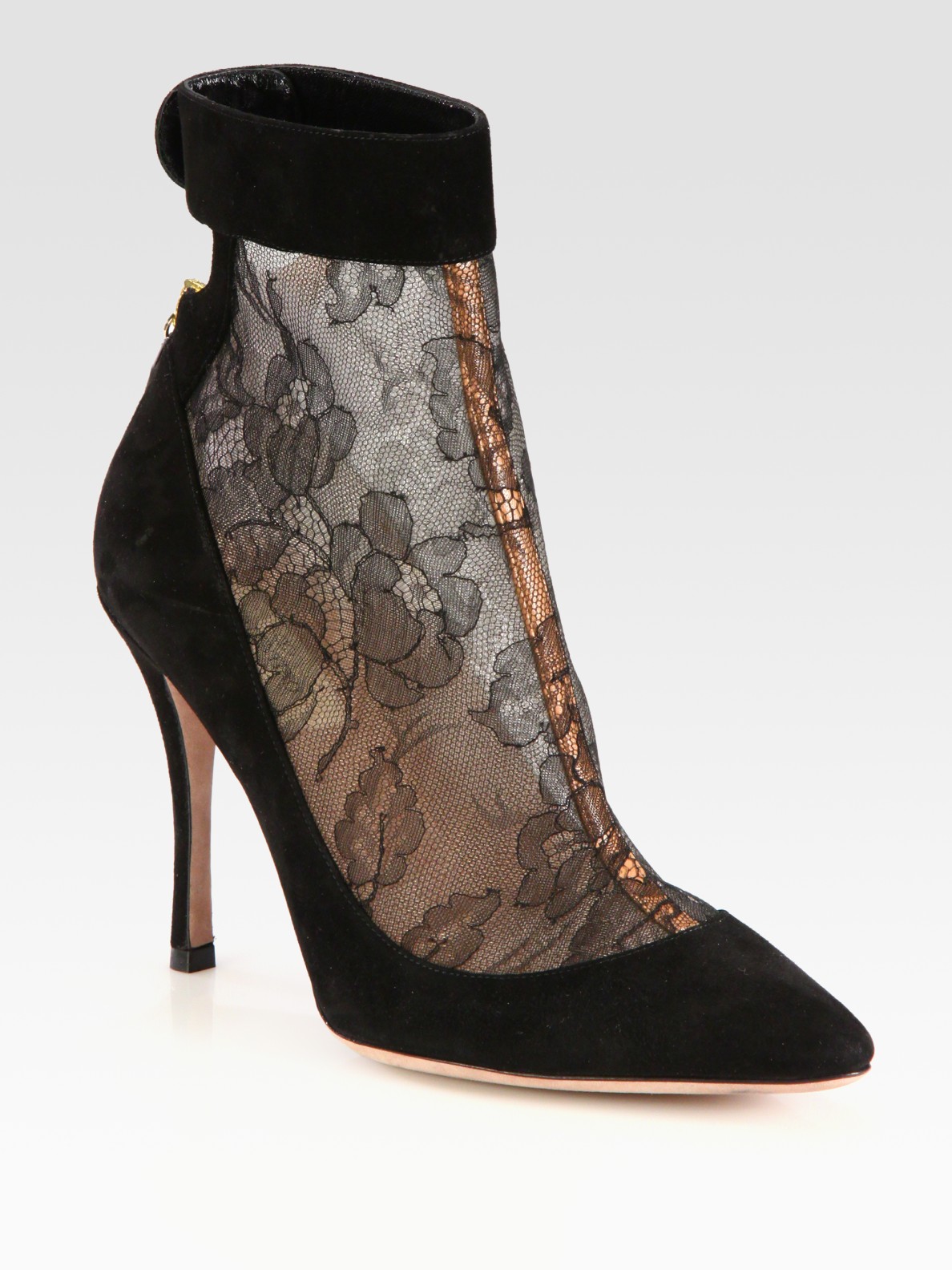 valentino suede ankle boots