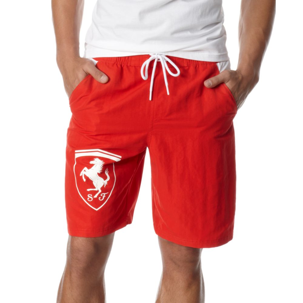 PUMA Ferrari Board Shorts in Red for Men | Lyst