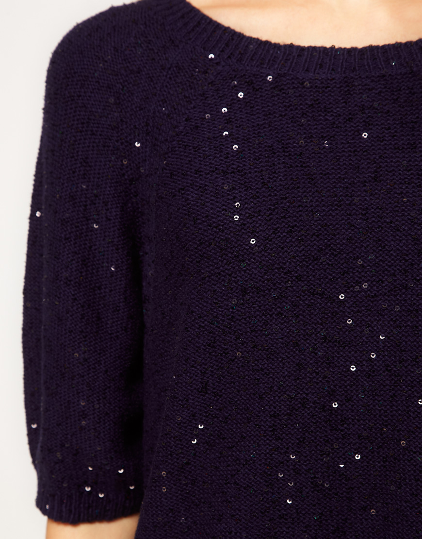 navy sequin jumper