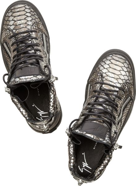 python print leather curb sneakers