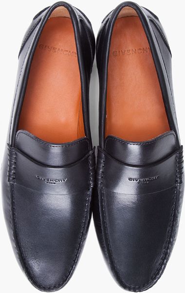 Givenchy Black Classic Leather Loafers in Black for Men | Lyst