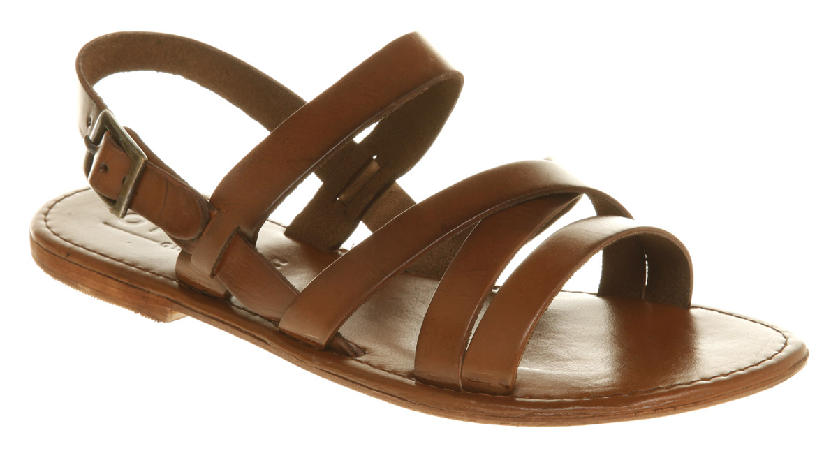 brown leather sandals womens