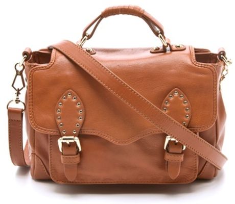 Rebecca Minkoff Small School Boy Bag in Brown (almond) | Lyst