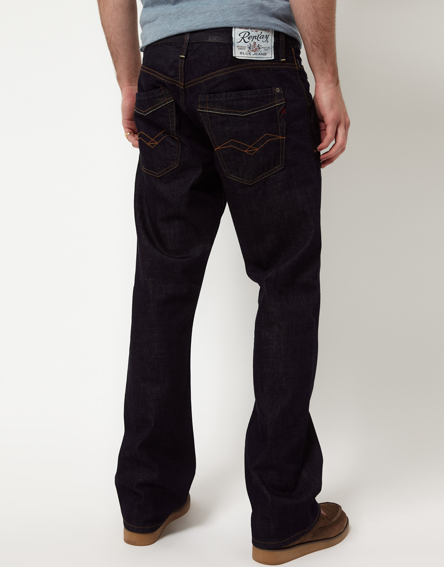 replay jimi bootcut mens jeans