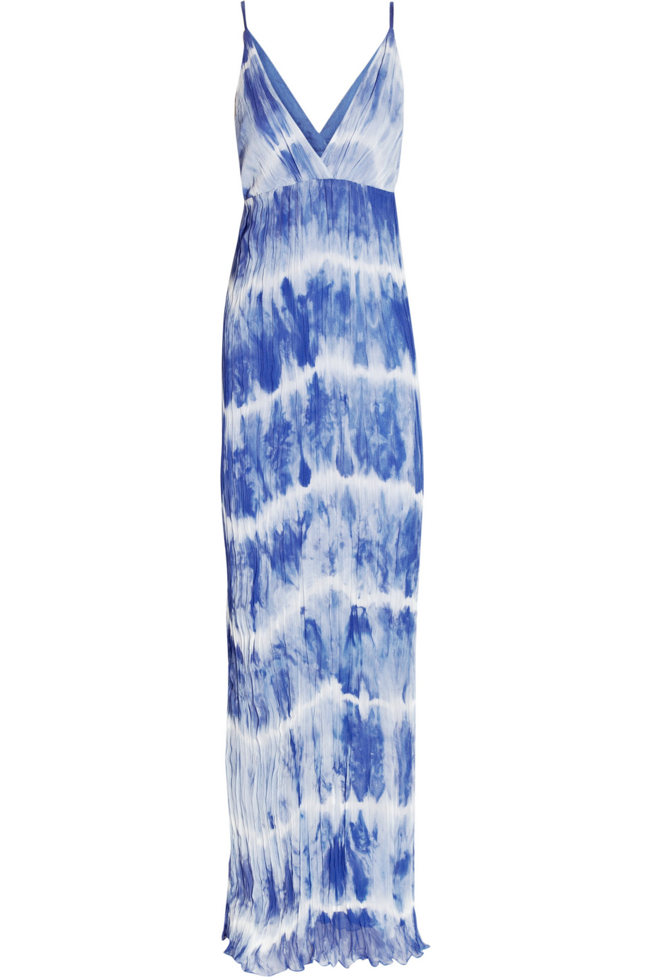 Lyst - Alice + olivia Stevie Tie Dye Silk Chiffon Maxi Dress in Blue