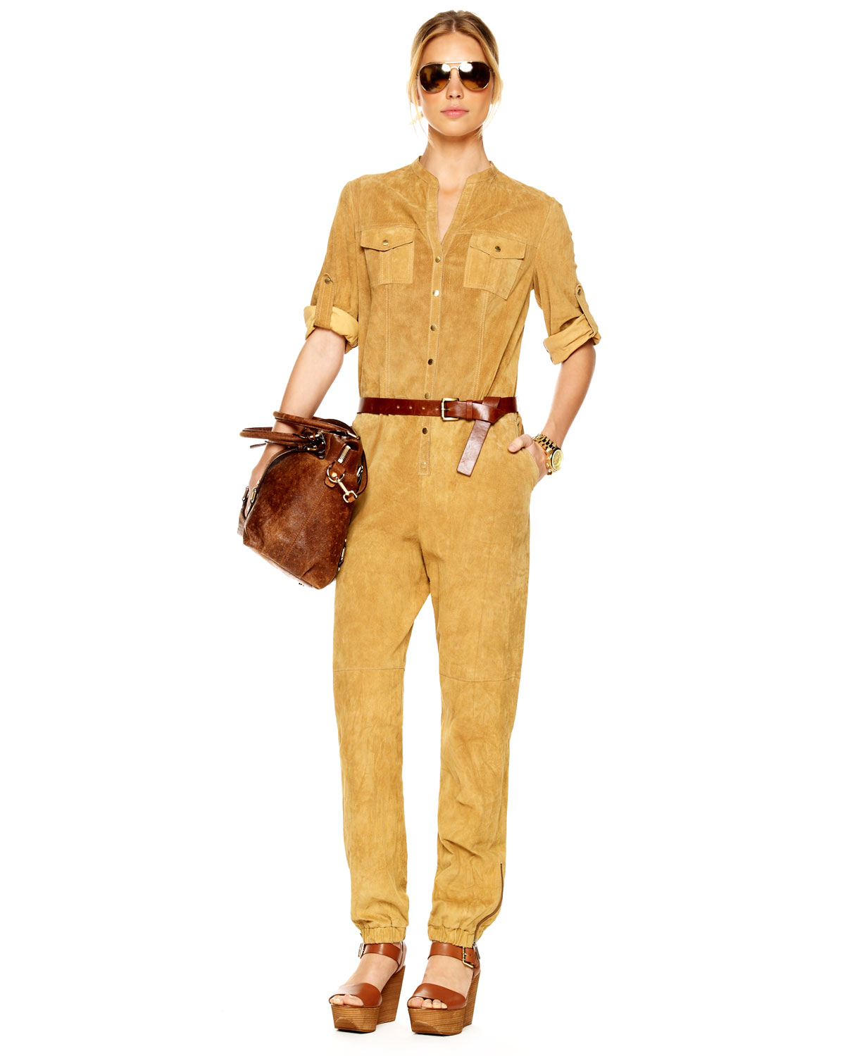 michael kors jumpsuit orange