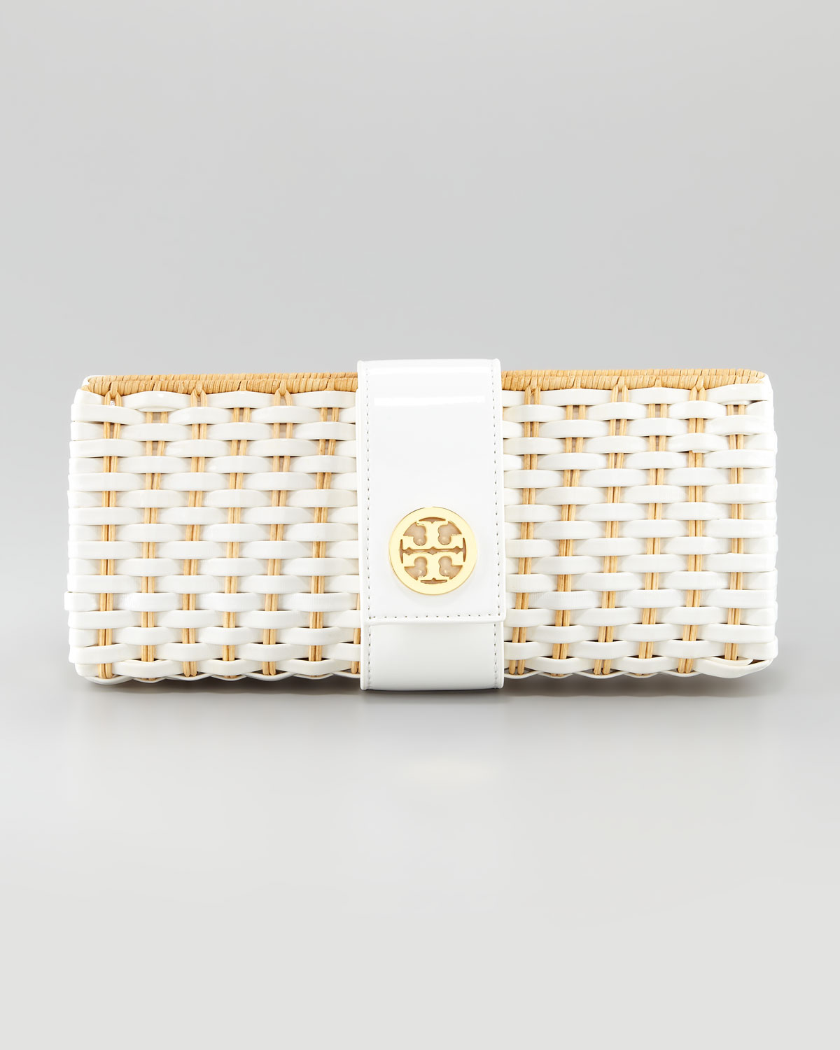 tory burch patent leather clutch