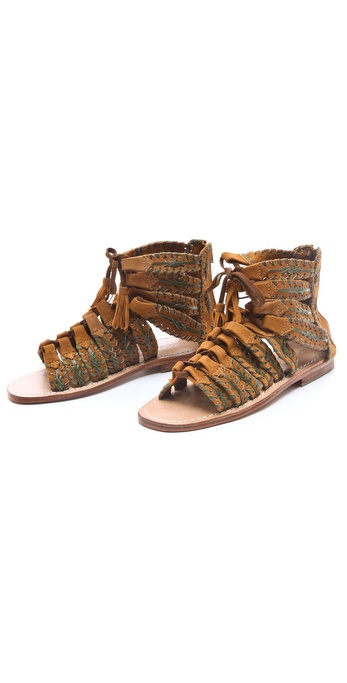 Antik Batik Sandals Antik Batik Dafne Spartiate Flat Suede Sandals in Brown Lyst Antik Batik Sandals Antik Batik Dafne Spartiate Flat Suede Sandals in Brown Lyst
