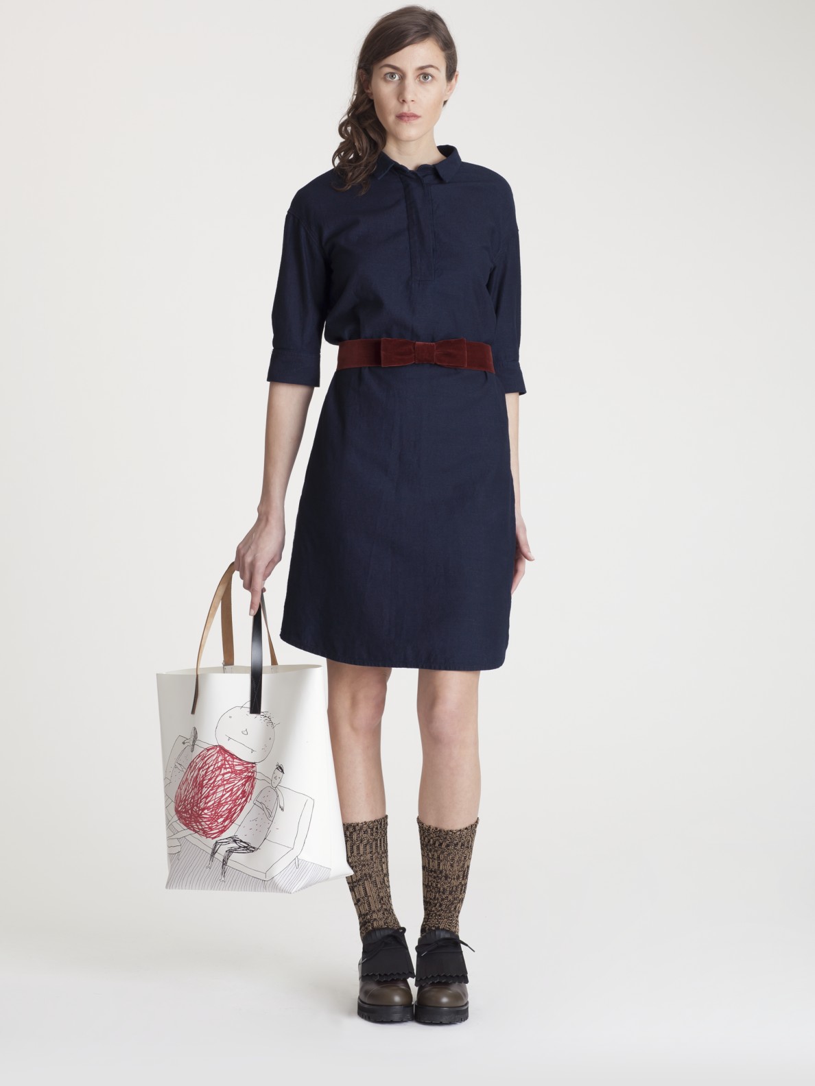 Lyst - Marni Denim Dress in Blue