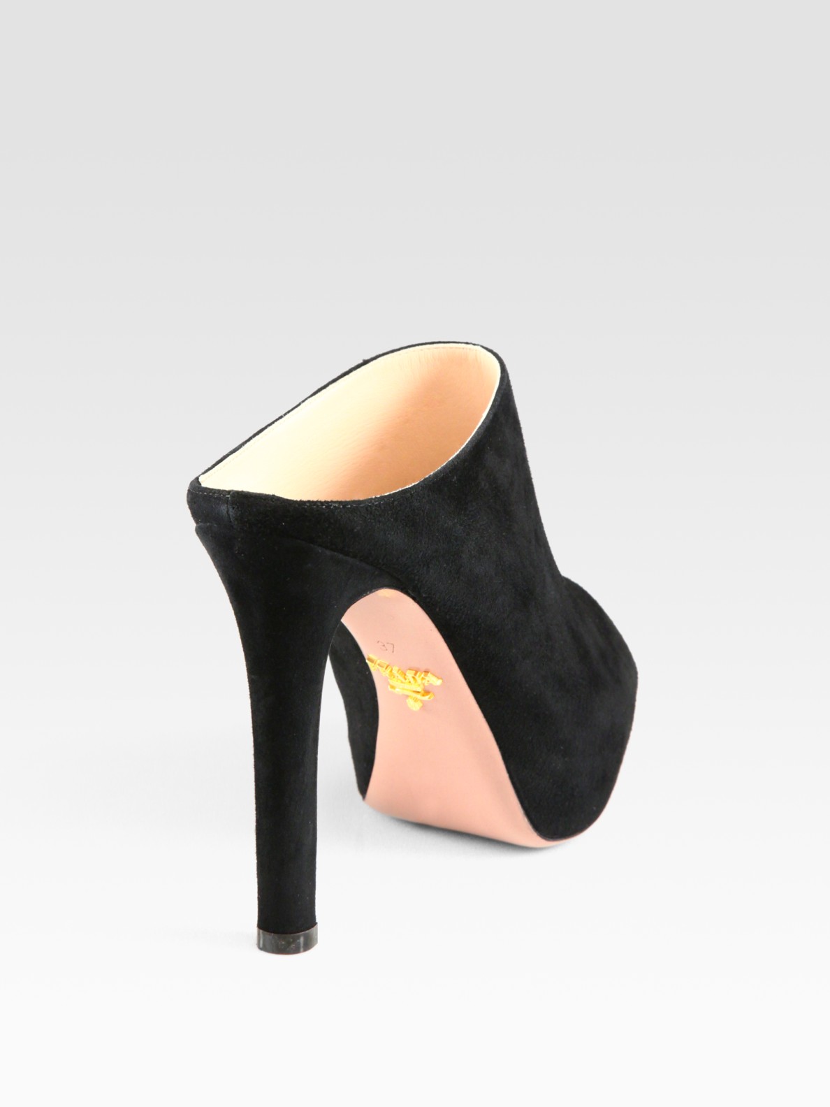prada pointed toe sneaker mule