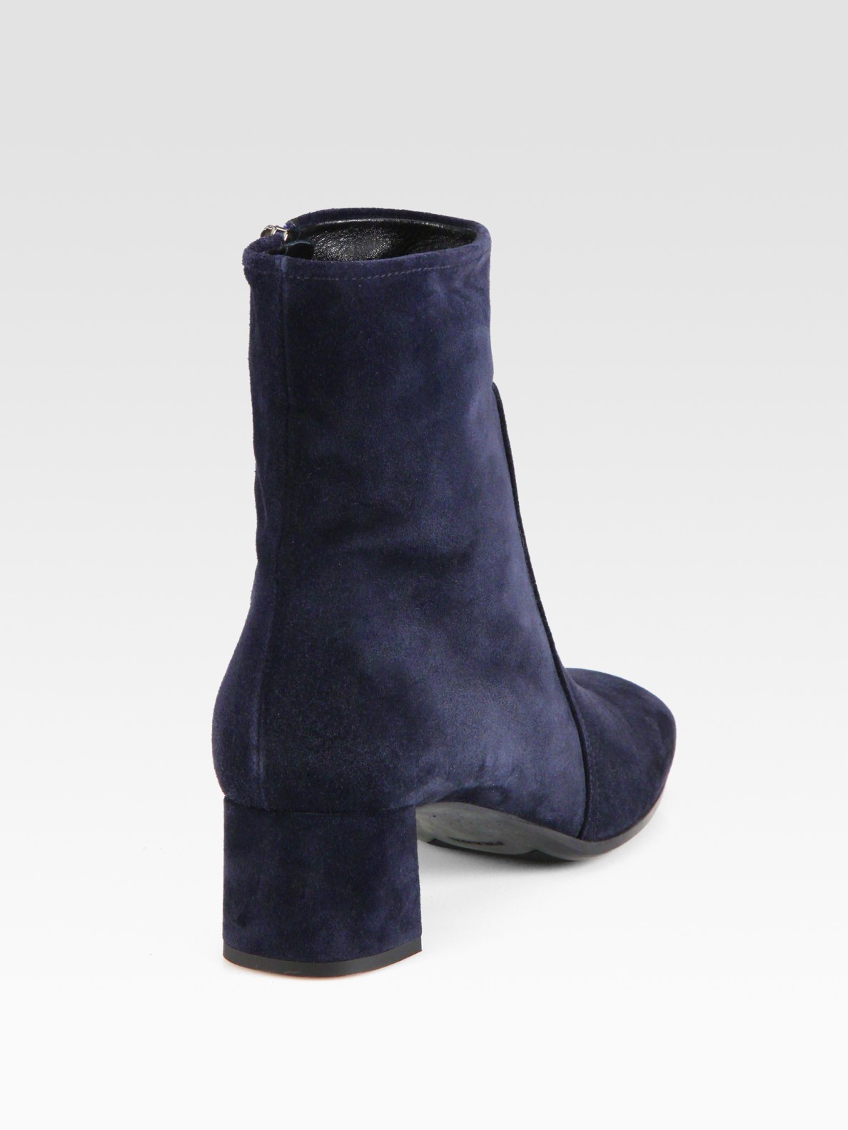 prada block heel bootie