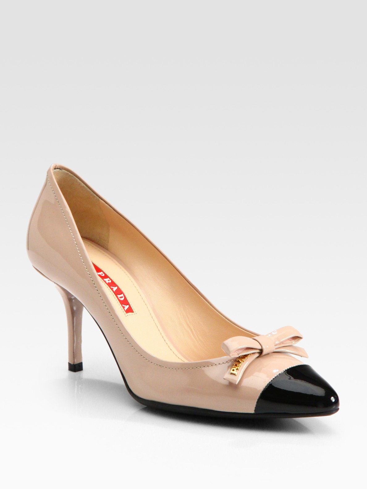 prada bow heels