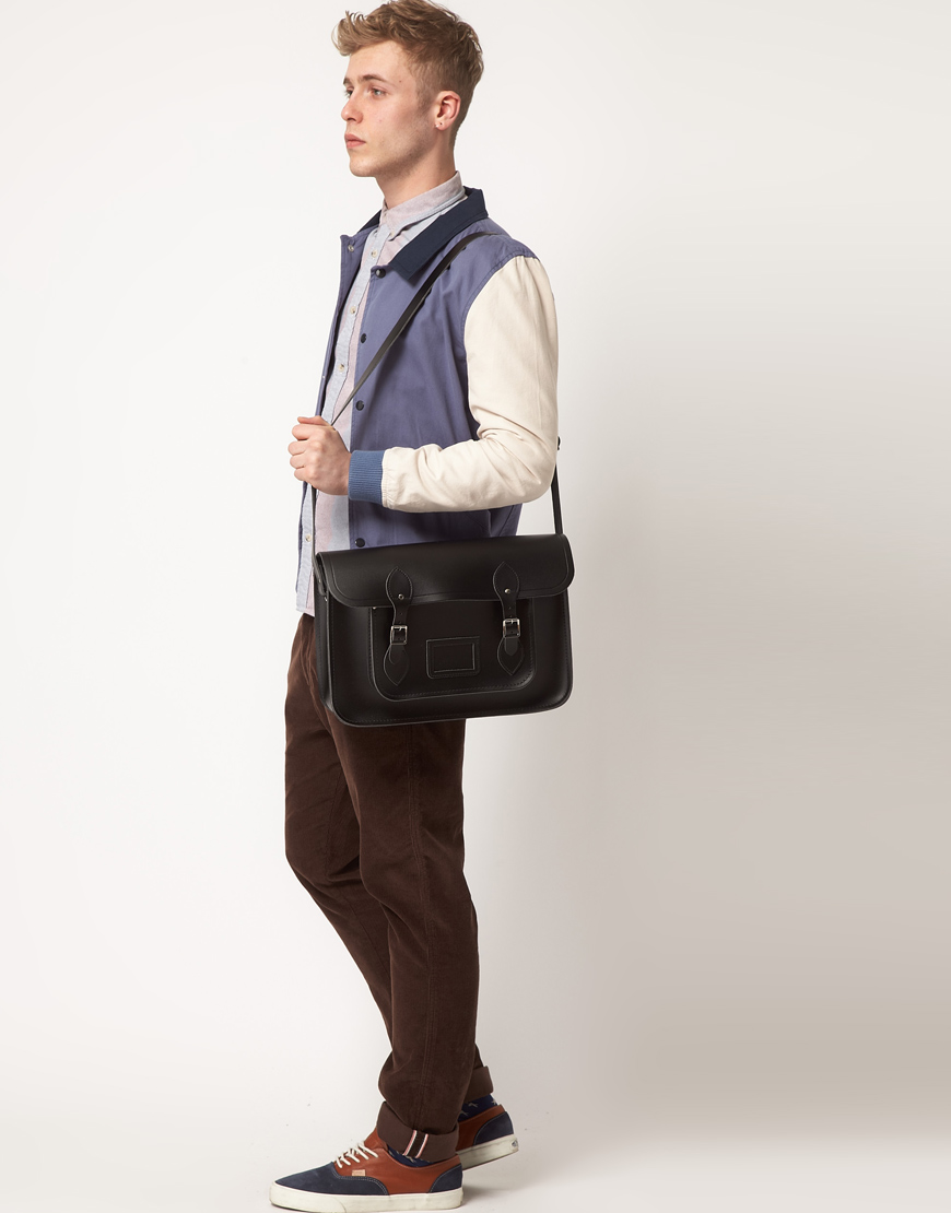 Cambridge satchel company Leather Satchel in Black for Men | Lyst
