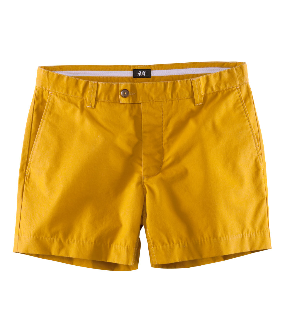H&M Shorts in Yellow for Men | Lyst