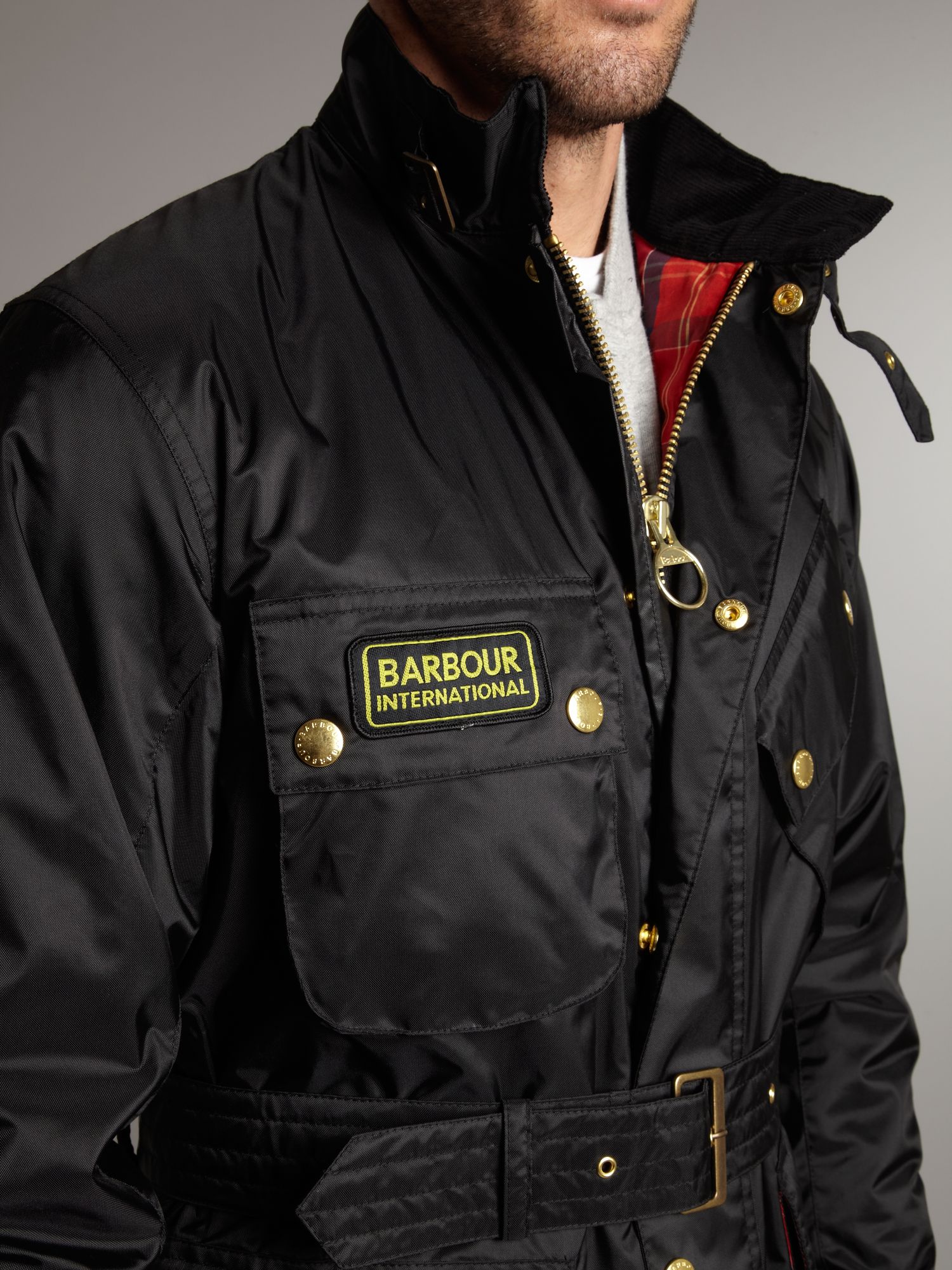 Barbour Nylon Lightweight International Jacket in Black for Men Lyst