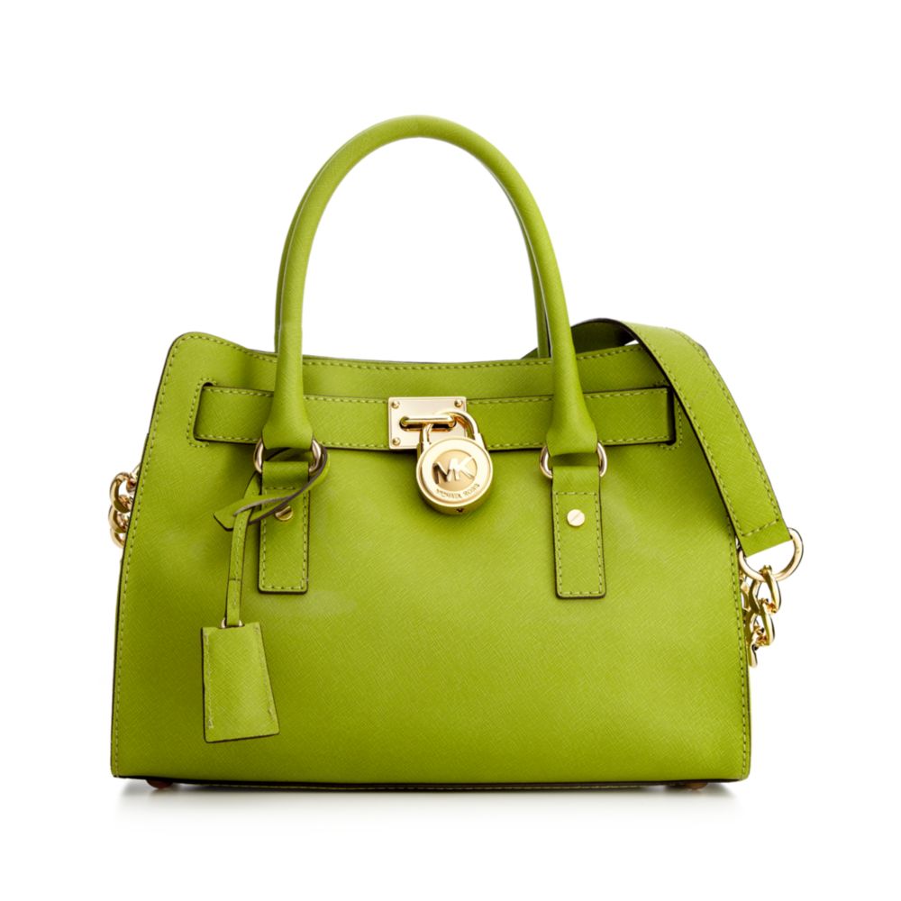 michael kors hamilton tote green