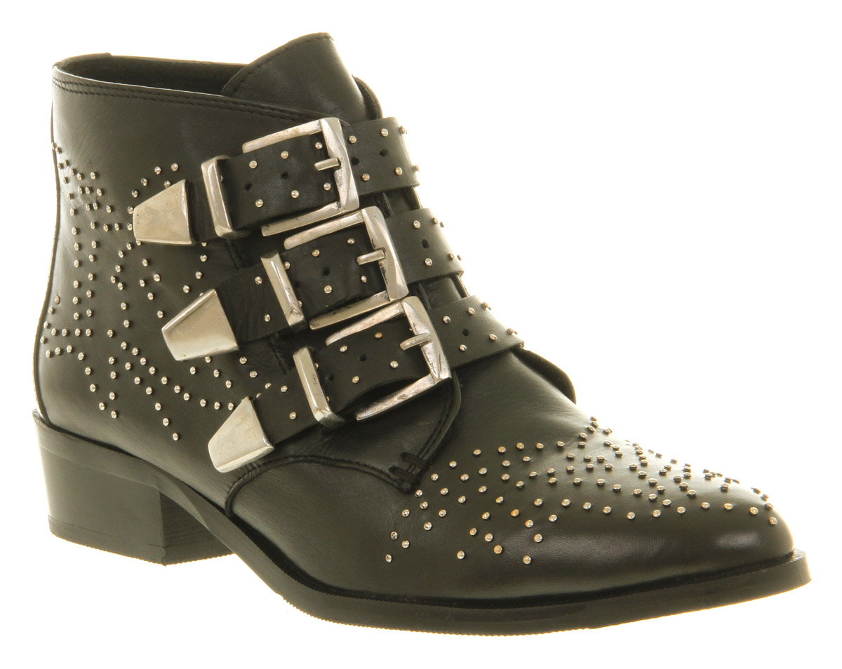 Office Nighthawk Stud Black Leather In Lyst Gallery