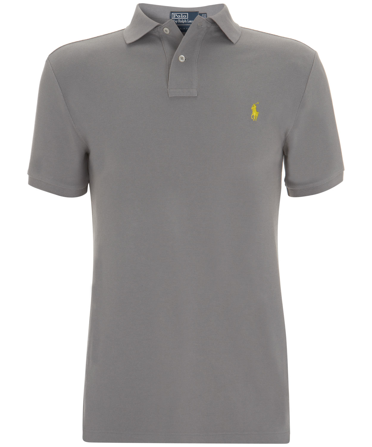 Lyst - Polo Ralph Lauren Grey Slim Fit Mesh Polo Shirt in Gray for Men