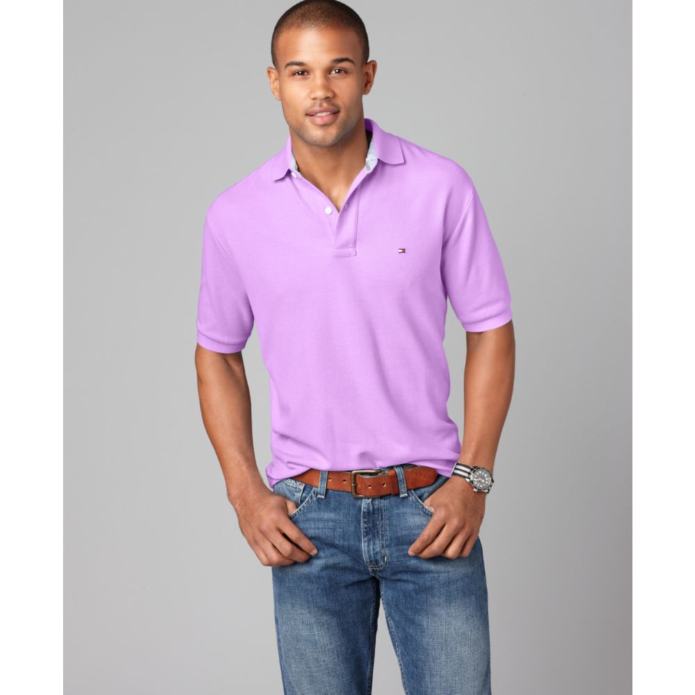 Hilfiger Slim Fit Ivy Polo in Purple for Men -