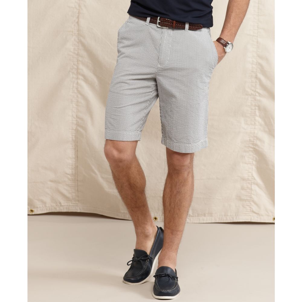 Tommy Hilfiger Stripe Dress Shorts in Gray for Men - Lyst
