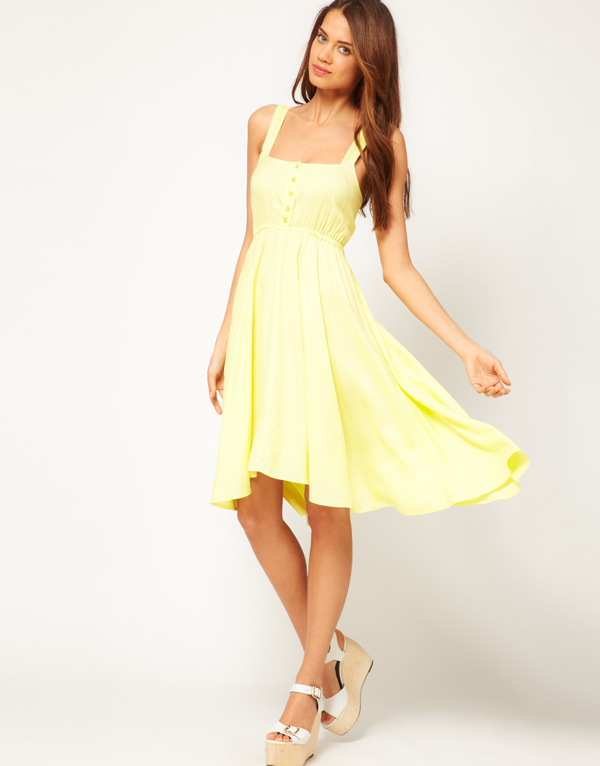 yellow summer dress