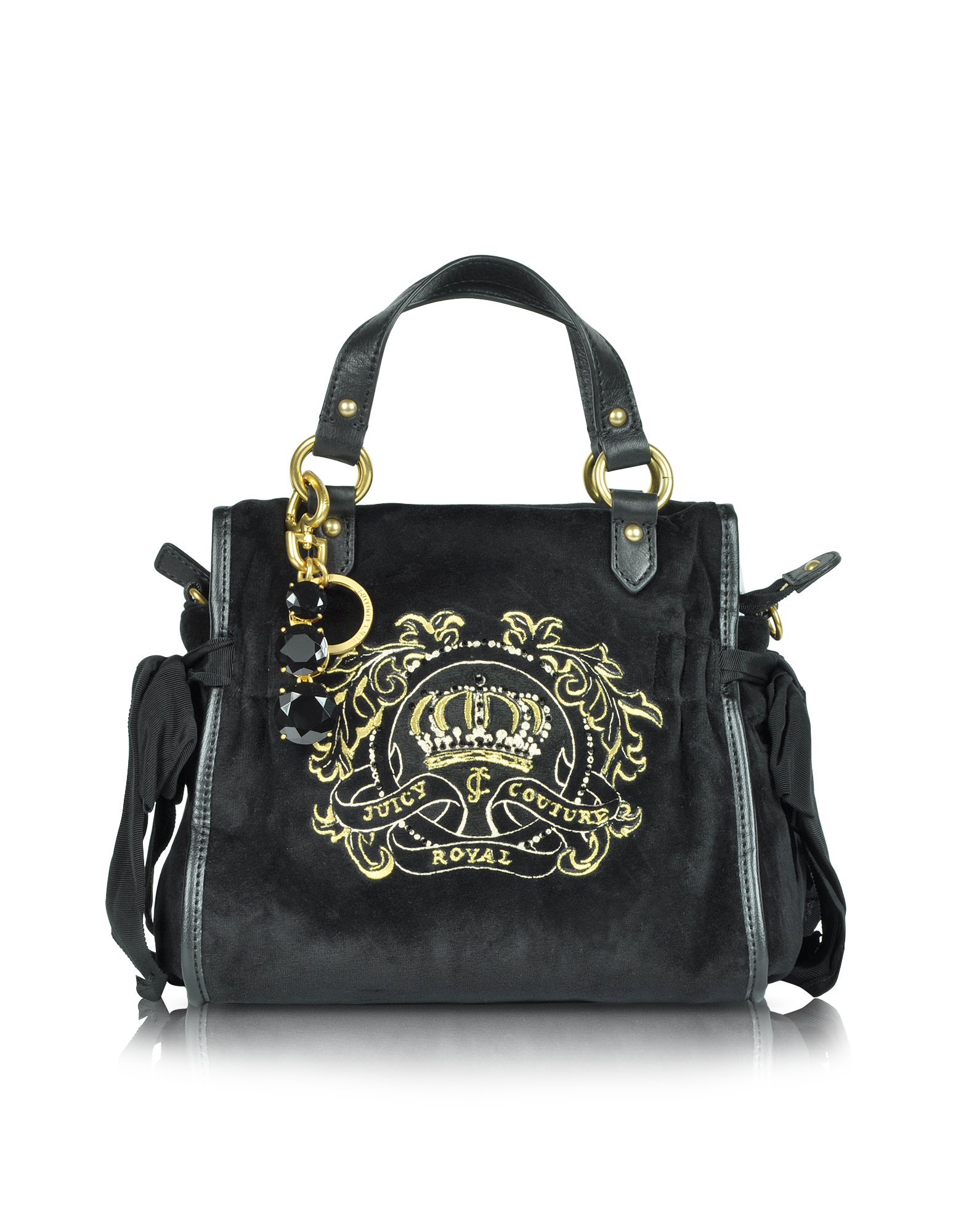 Juicy Couture Small Crown Ms Daydreamer Satchel in Black | Lyst