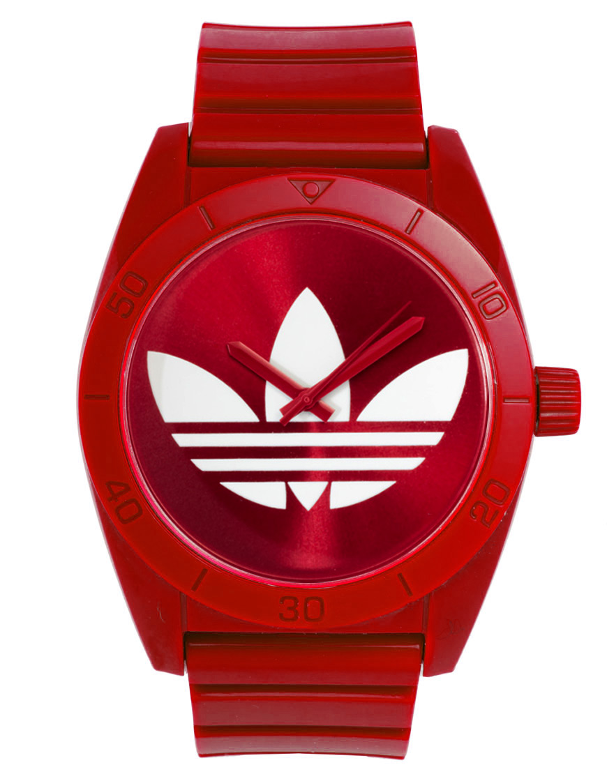 adidas Adidas Santiago Watch in Red for Men - Lyst