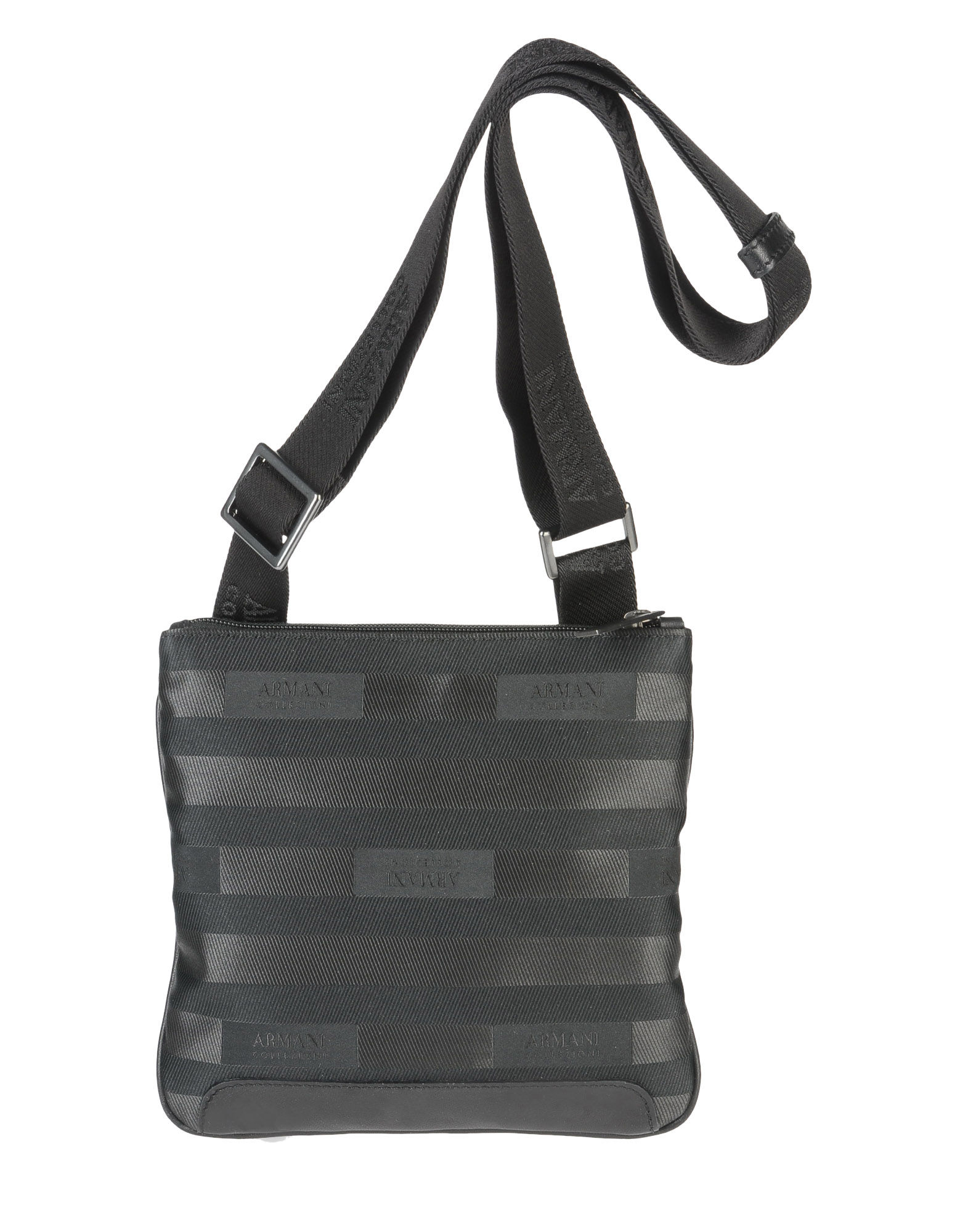Armani Small Fabric Bag in Black for Men