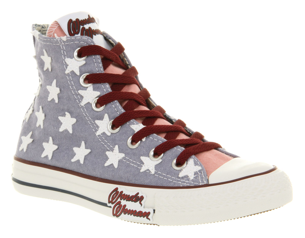 blue wonder woman converse