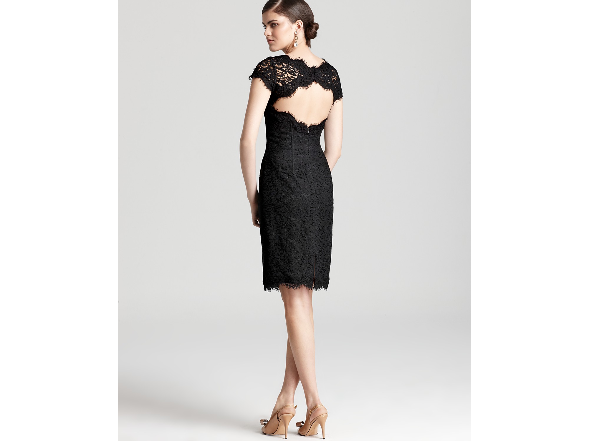cap sleeve lace dress