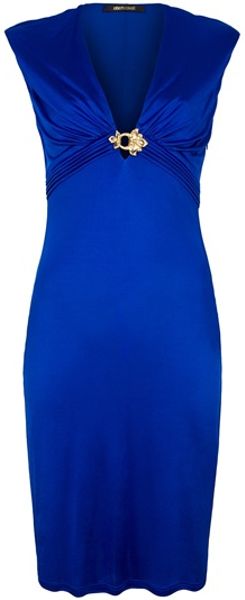 Roberto Cavalli Cocktail Dress in Blue | Lyst