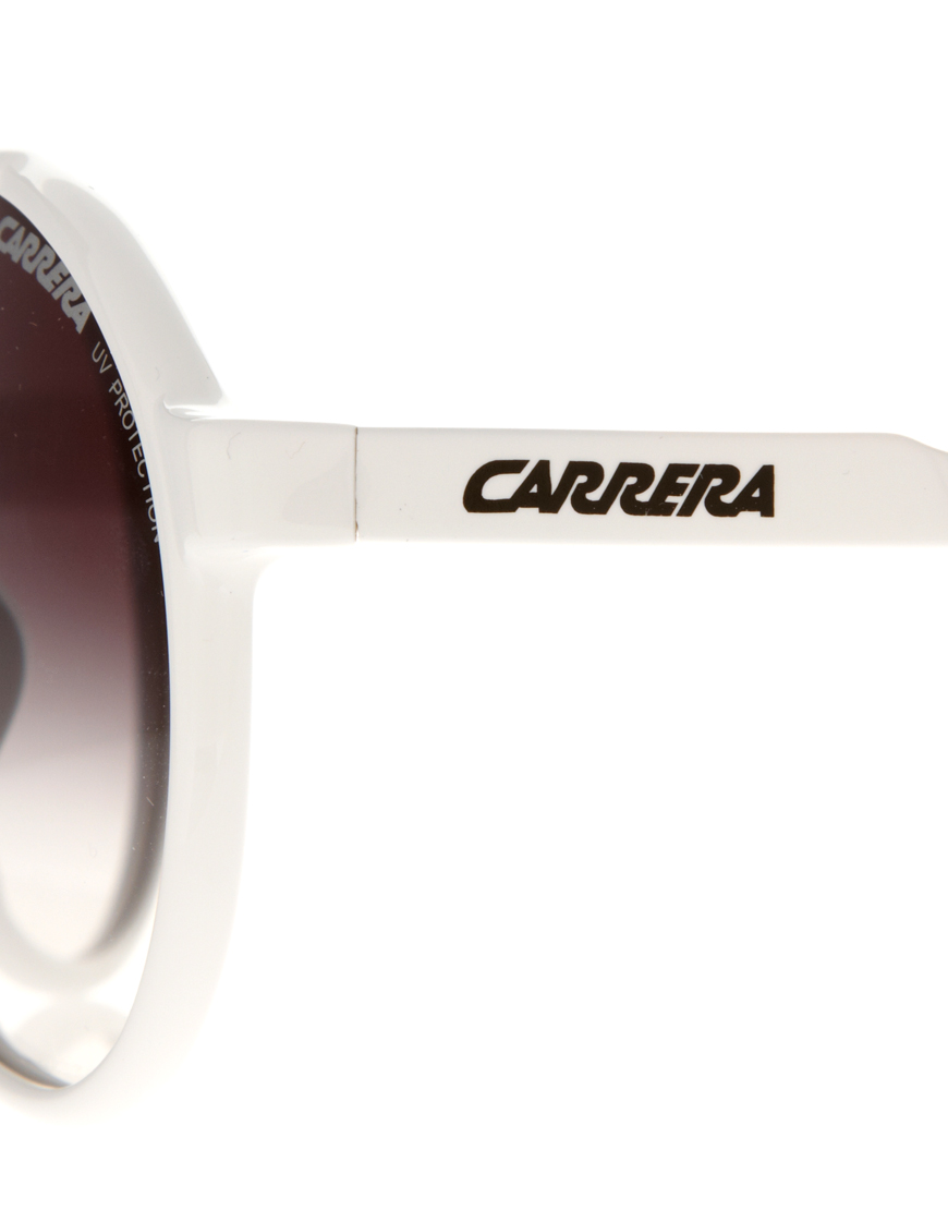 Carrera Champion Aviator Sunglasses in White | Lyst