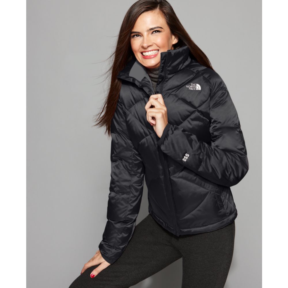 The North Face Aconcagua Zip Front Short Puffer in Black - Lyst