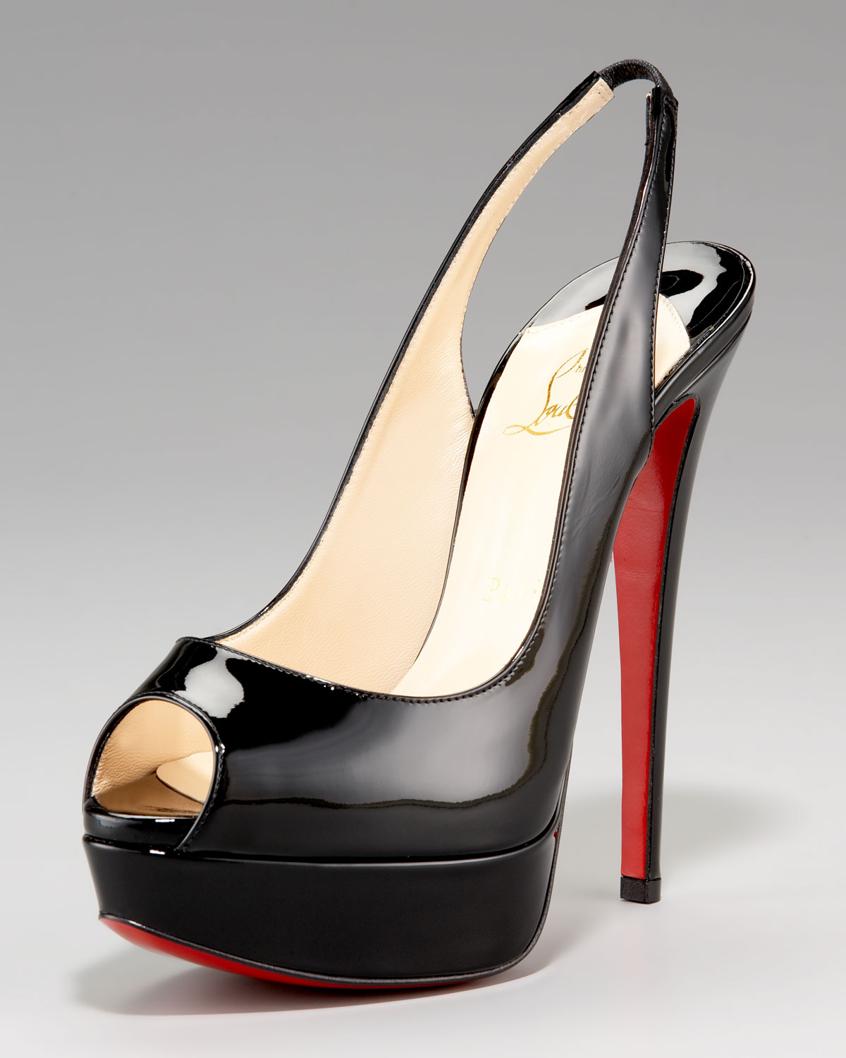 peep toe slingback platform heels