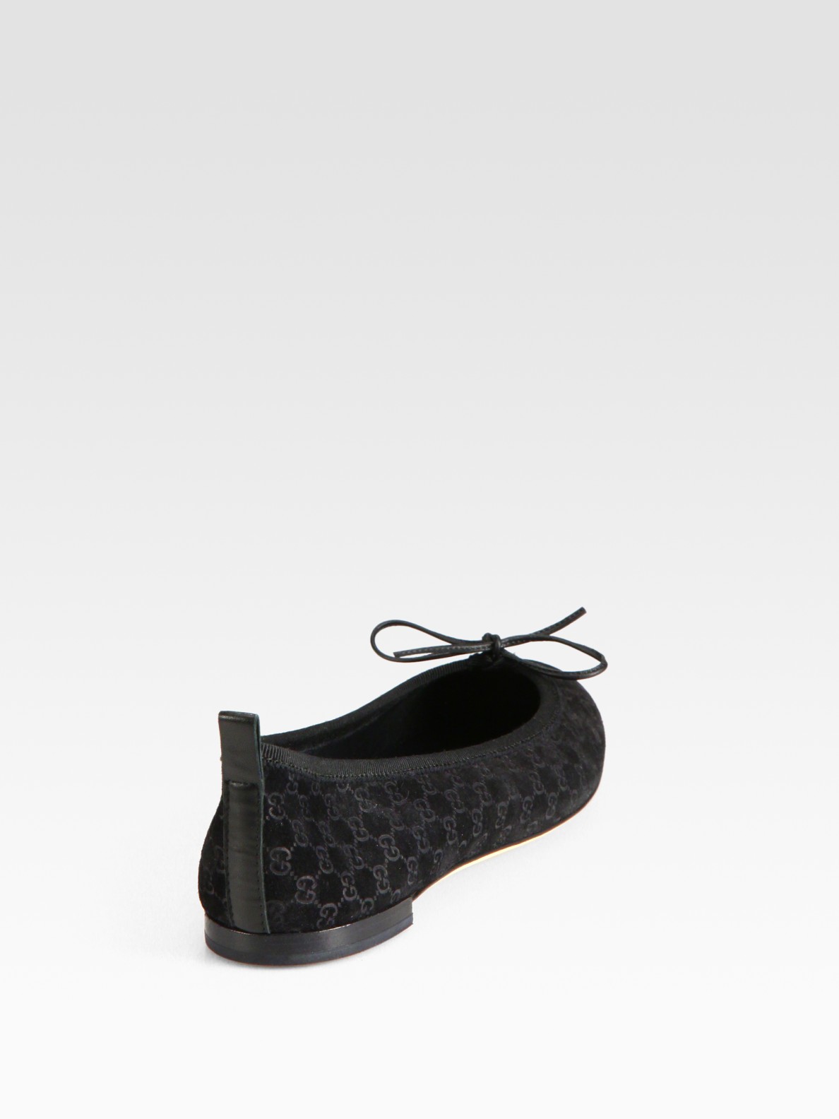 gucci ballet flats with chain
