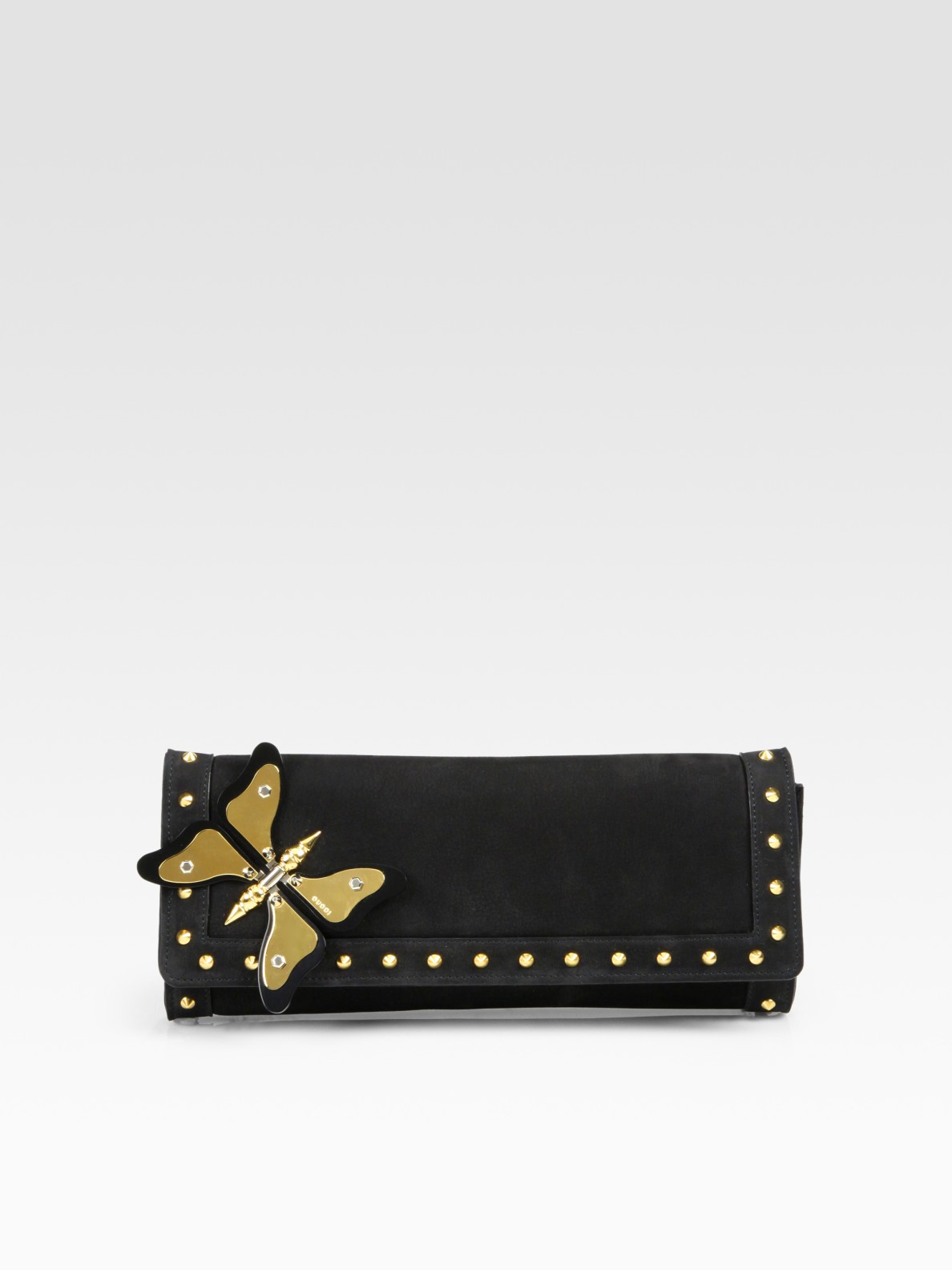 gucci butterfly clutch