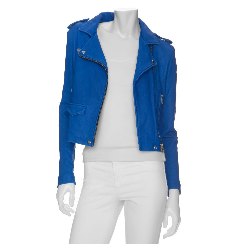 cobalt blue moto jacket