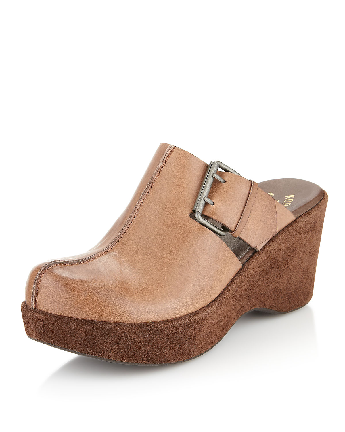 kork ease sagano clog dark brown