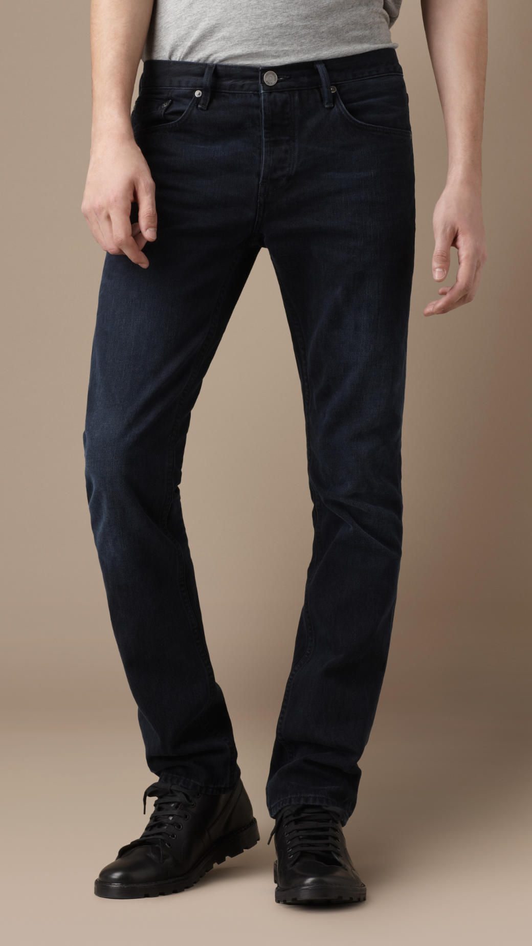 indigo slim fit jeans