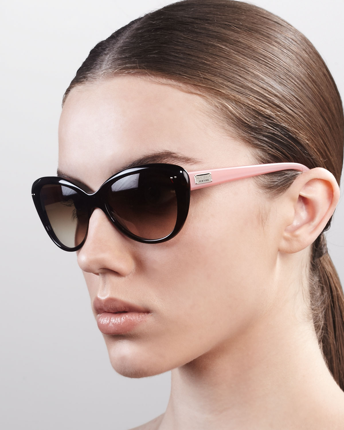 Kate spade new york Angelique Cateye Sunglasses Tortoiseblush in Pink