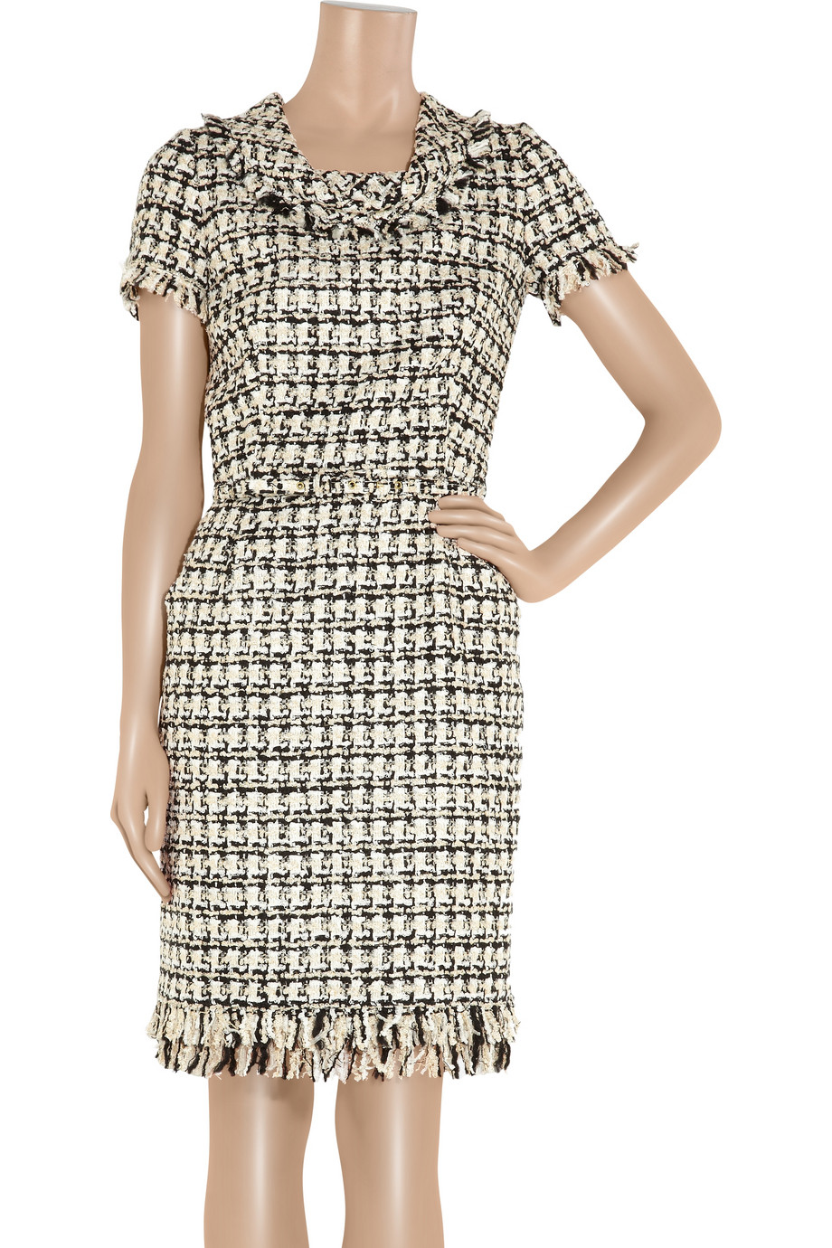 oscar de la renta tweed dress