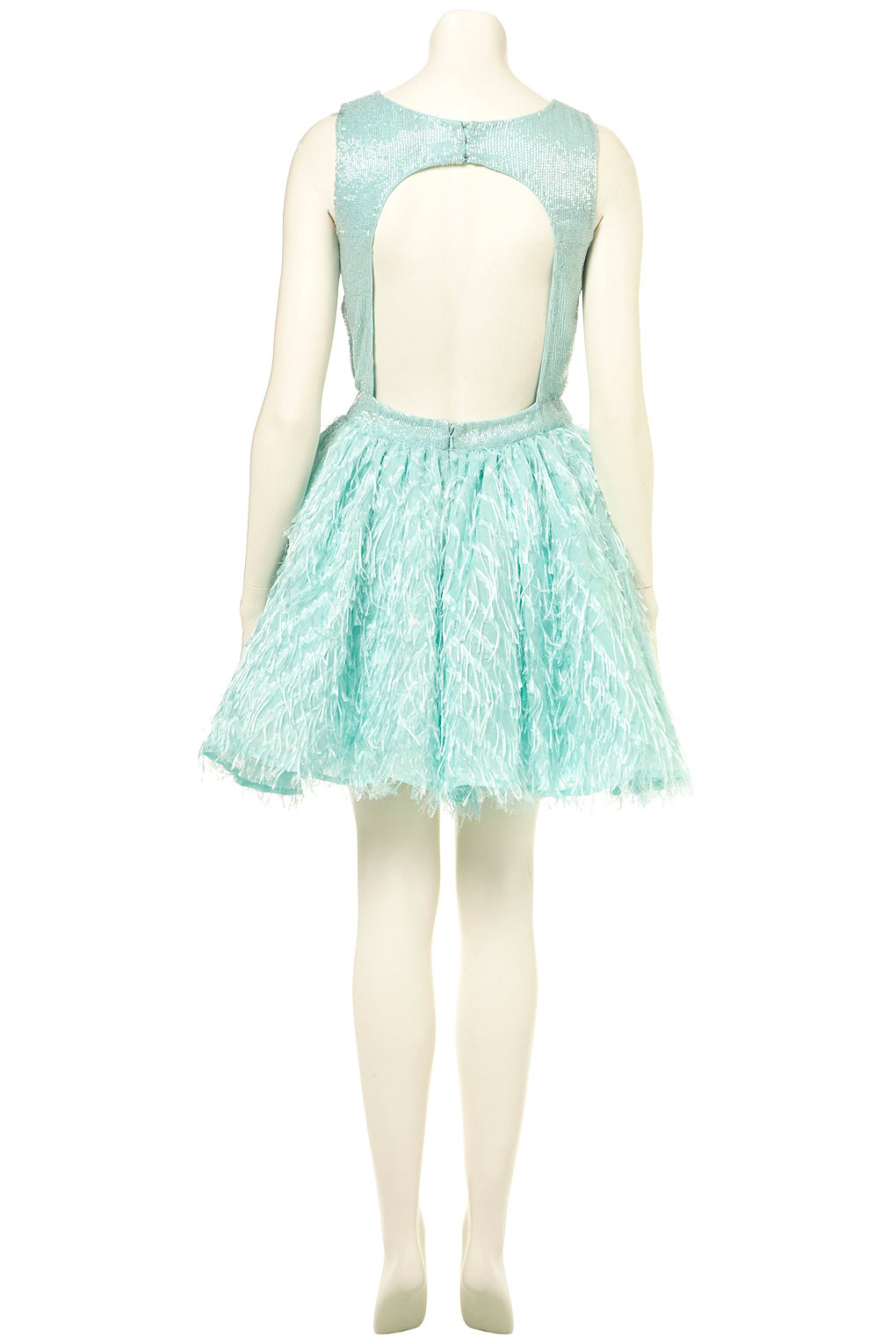 topshop sequin fringe dress