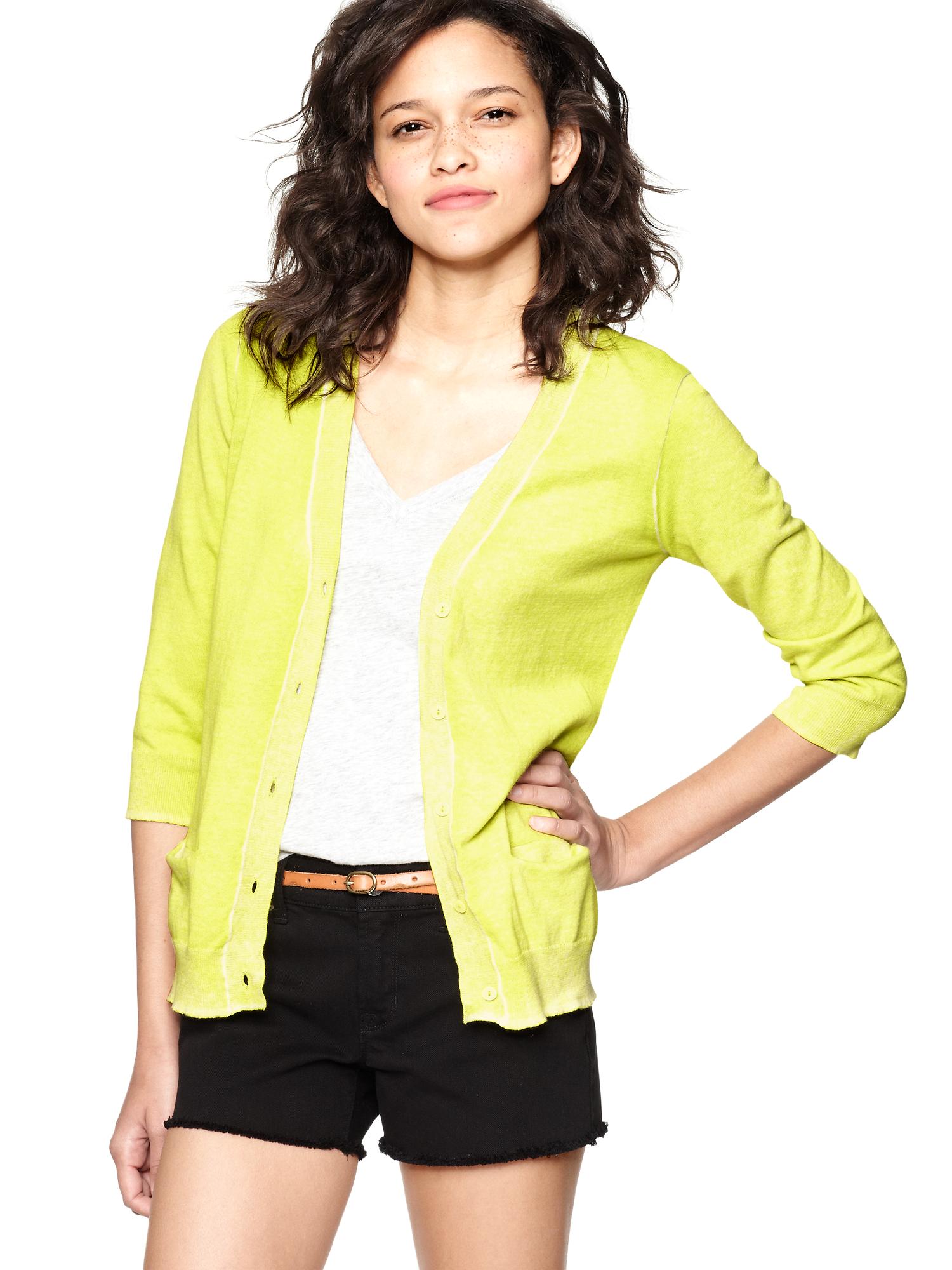 Yellows Women's Cardigans | bright yellow cardigan outfits boys