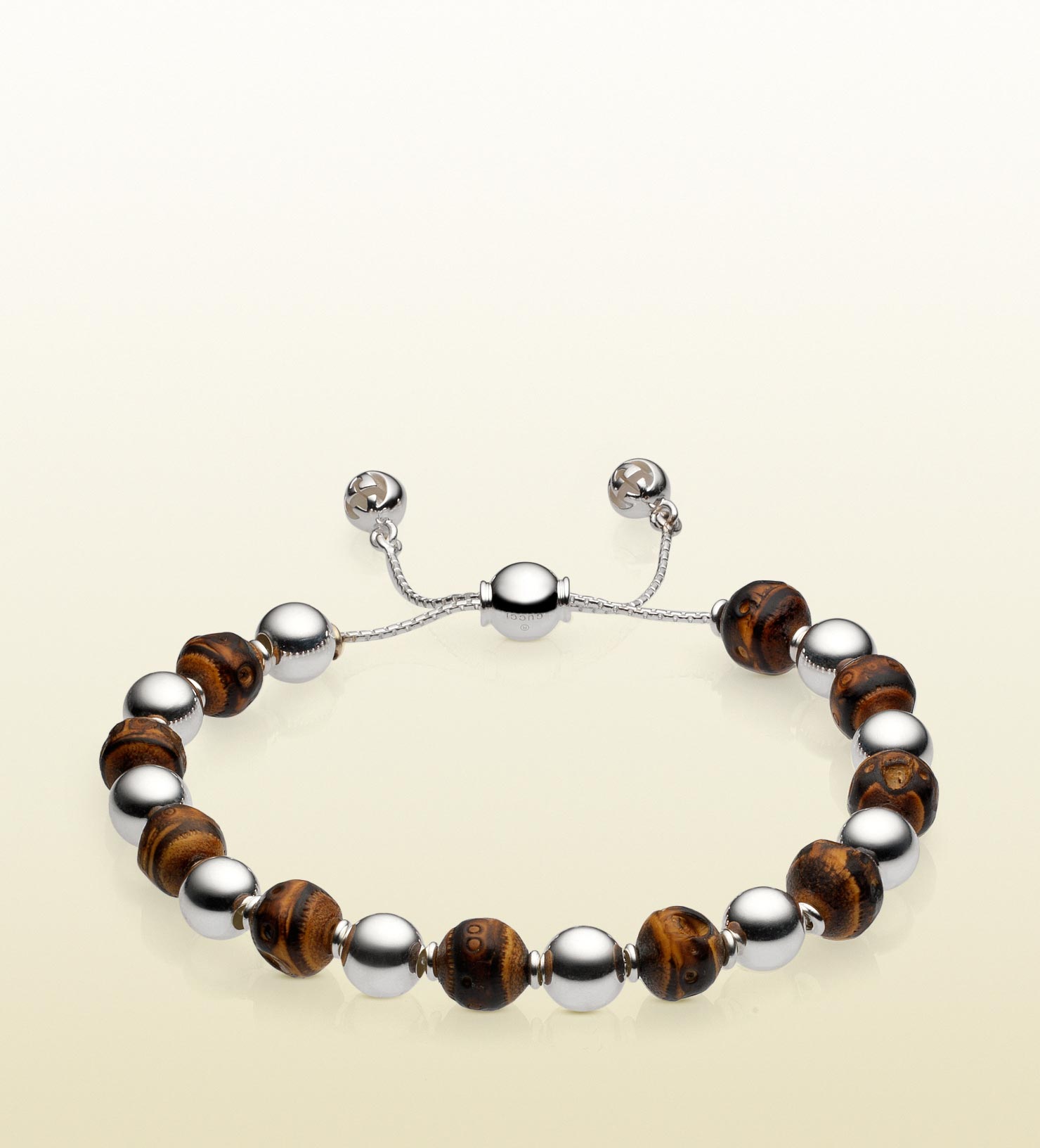 Gucci Bamboo Beads Bracelet in Natural 